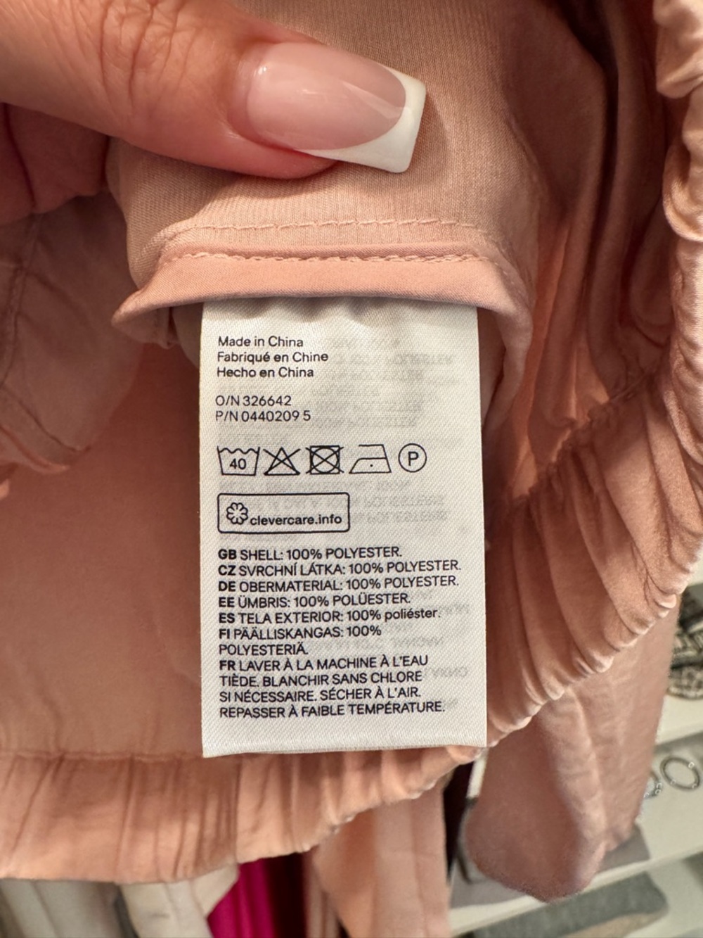 H&M Blush Pink Women's Bomber Jacket - Picture 5 of 5